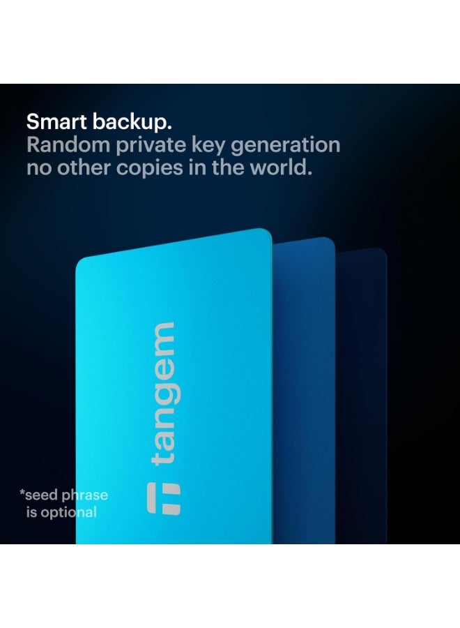 tangem محفظة العملات الرقمية الصلبة 2.0 [عبوة من 3 بطاقات] - هايبر بلو - Image 4